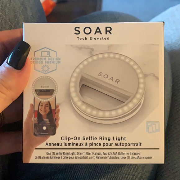 Soar clip on selfie ring light